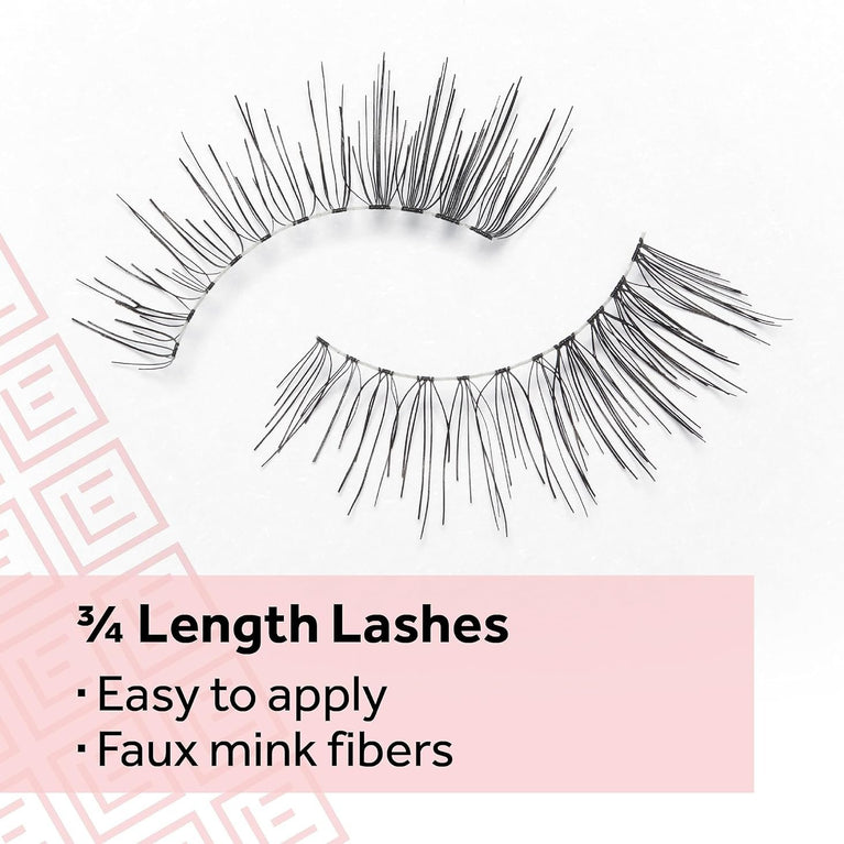 Eylure Reusable and Lightweight 3/4 Length No. 003 Contact Lens Friendly False Lashes