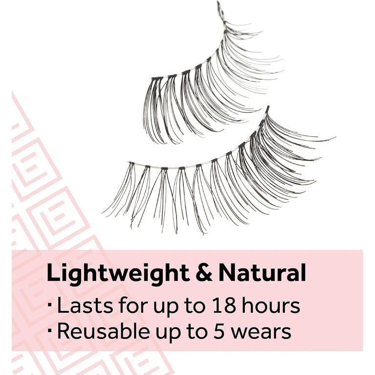 Eylure Reusable and Lightweight 3/4 Length No. 003 Contact Lens Friendly False Lashes