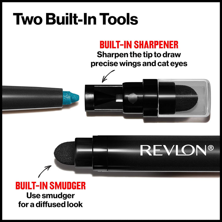 Revlon SoftFlex ColorStay Eyeliner, 0.01 Ounce in Black Brown 202, Pack of 1