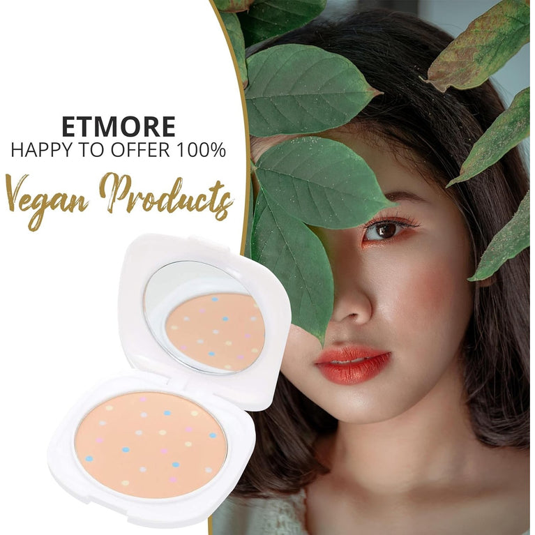 Etmore Luxurious Radiance Compact Powder - Argan Oil Infused for Seamless Blending and Luminous Finish