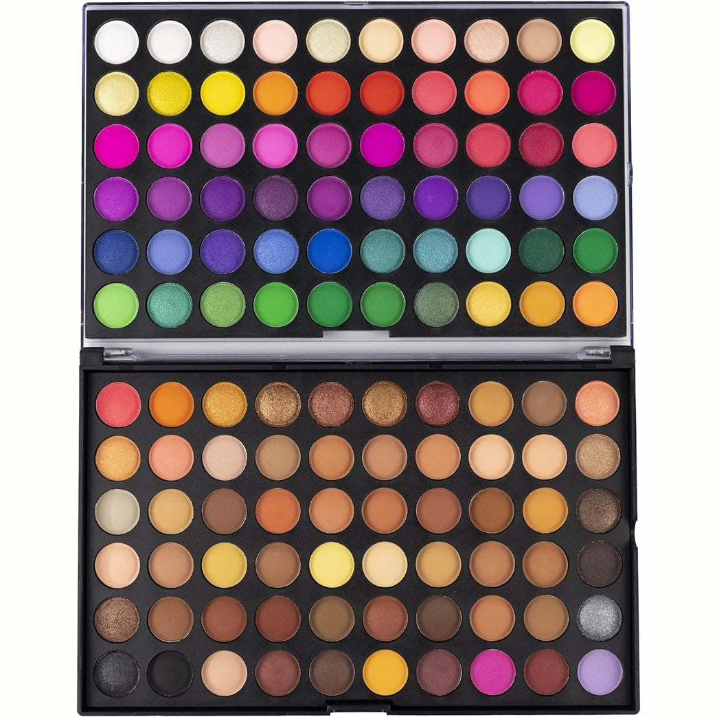 LaRoc's Ultimate Eyeshadow Collection | 120 Shades of Pigmented and Blendable Matte, Shimmer, Glitter and Metallic Shadows | Versatile Makeup Palette for All Occasions