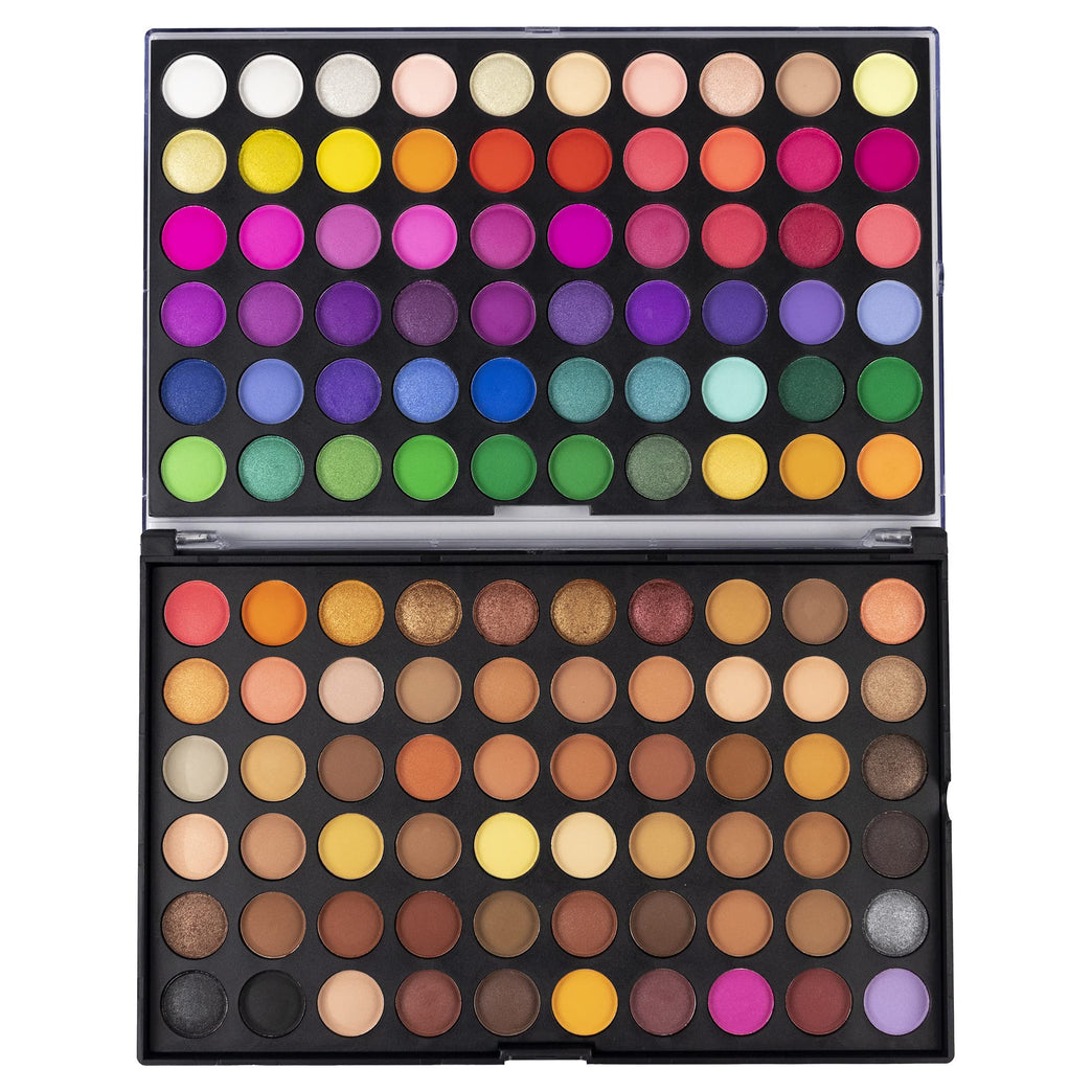 LaRoc's Ultimate Eyeshadow Collection | 120 Shades of Pigmented and Blendable Matte, Shimmer, Glitter and Metallic Shadows | Versatile Makeup Palette for All Occasions