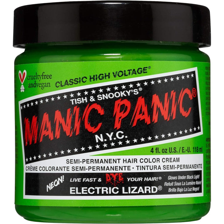 Manic Panic High Voltage Classic Cream Formula, Electric Lizard, 118 ml 612600110296 Green
