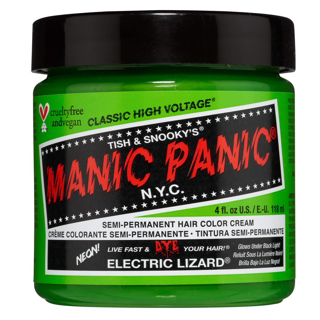 Manic Panic High Voltage Classic Cream Formula, Electric Lizard, 118 ml 612600110296 Green