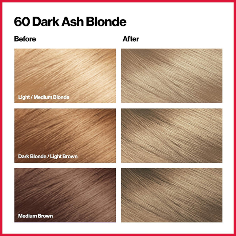 Revlon Colorsilk Beautiful Color, Dark Ash Blonde - Unisex