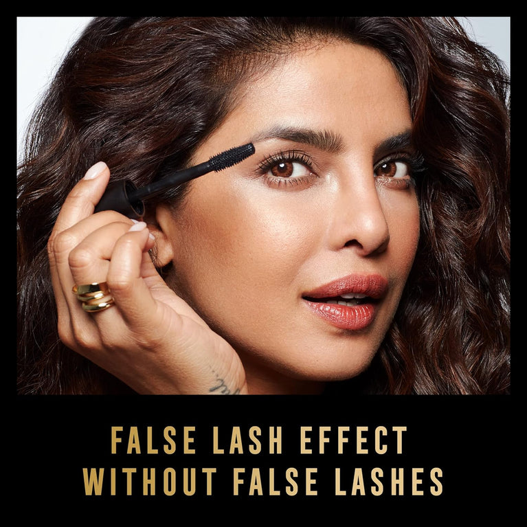 MAX FACTOR Pro-Vitamin B5 Infused Flake-Free Volumising Mascara - False Lash Effect, Long-Lasting, Smudge-Proof - Shade 01 Black (13.1ml)