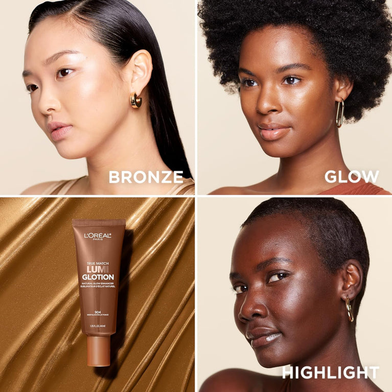 L'Oreal Lumi Glotion Illuminating Tinted Bronze Highlighter for Natural Glow - Medium 903