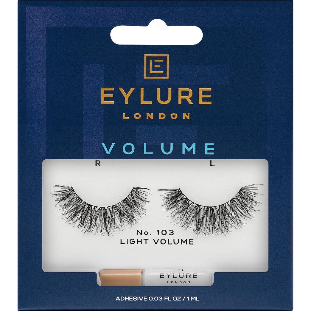 Eylure No 103 Volumizing Reusable False Eyelashes with Glue