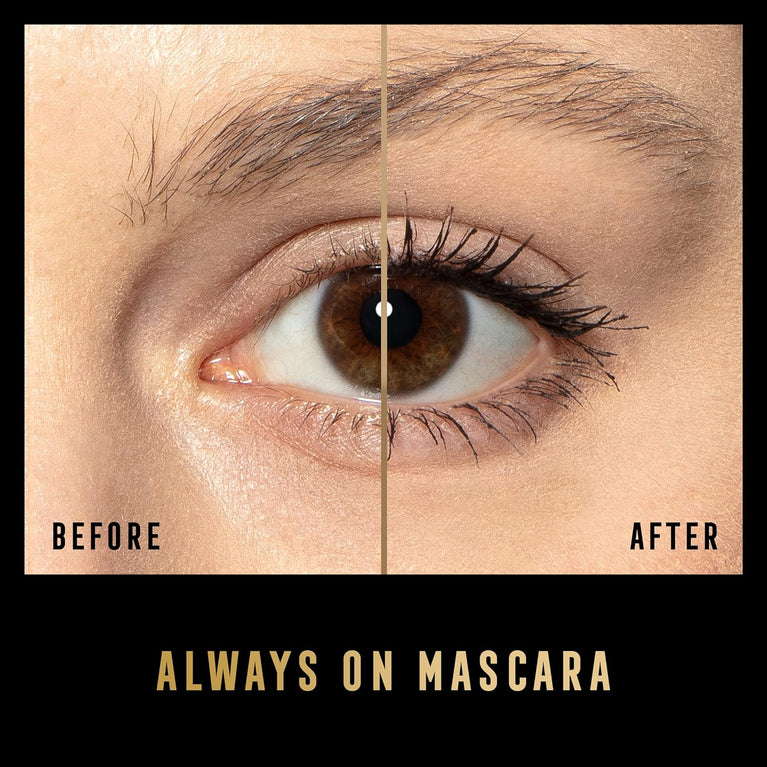 MAX FACTOR Pro-Vitamin B5 Infused Flake-Free Volumising Mascara - False Lash Effect, Long-Lasting, Smudge-Proof - Shade 01 Black (13.1ml)