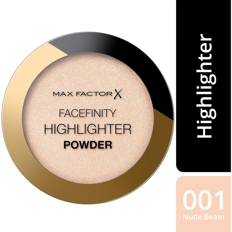 Max Factor Facefinity Nude Beam 001: Ultra-Lightweight Powder Highlighter for Flawless Glow