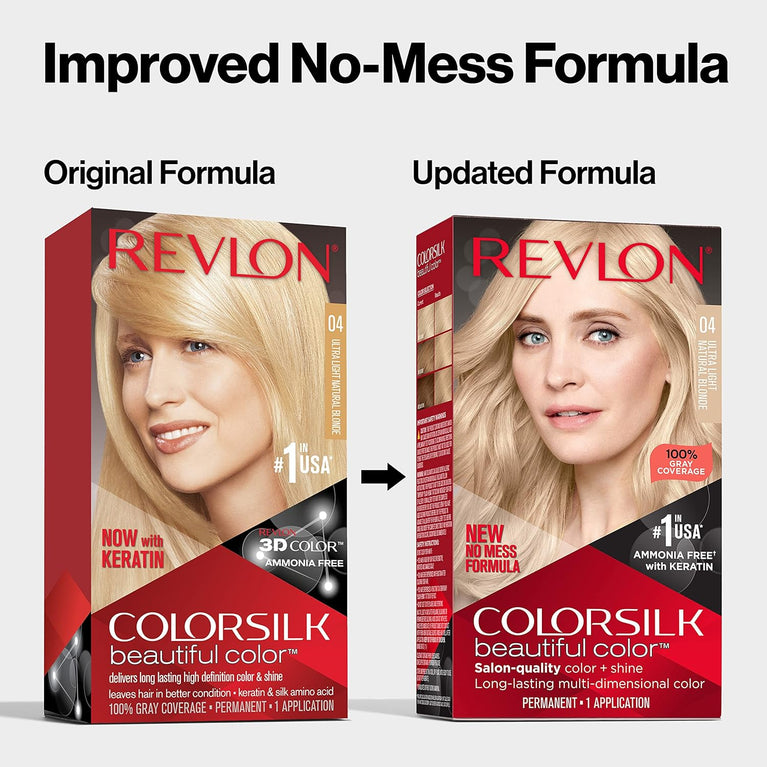 Revlon Colorsilk Beautiful Color, Dark Ash Blonde - Unisex